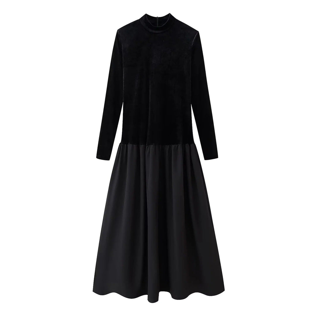 Damen Eleganter Maxirock mit voluminösem Schnitt und luxuriösem Satin-Finish W&W Mode