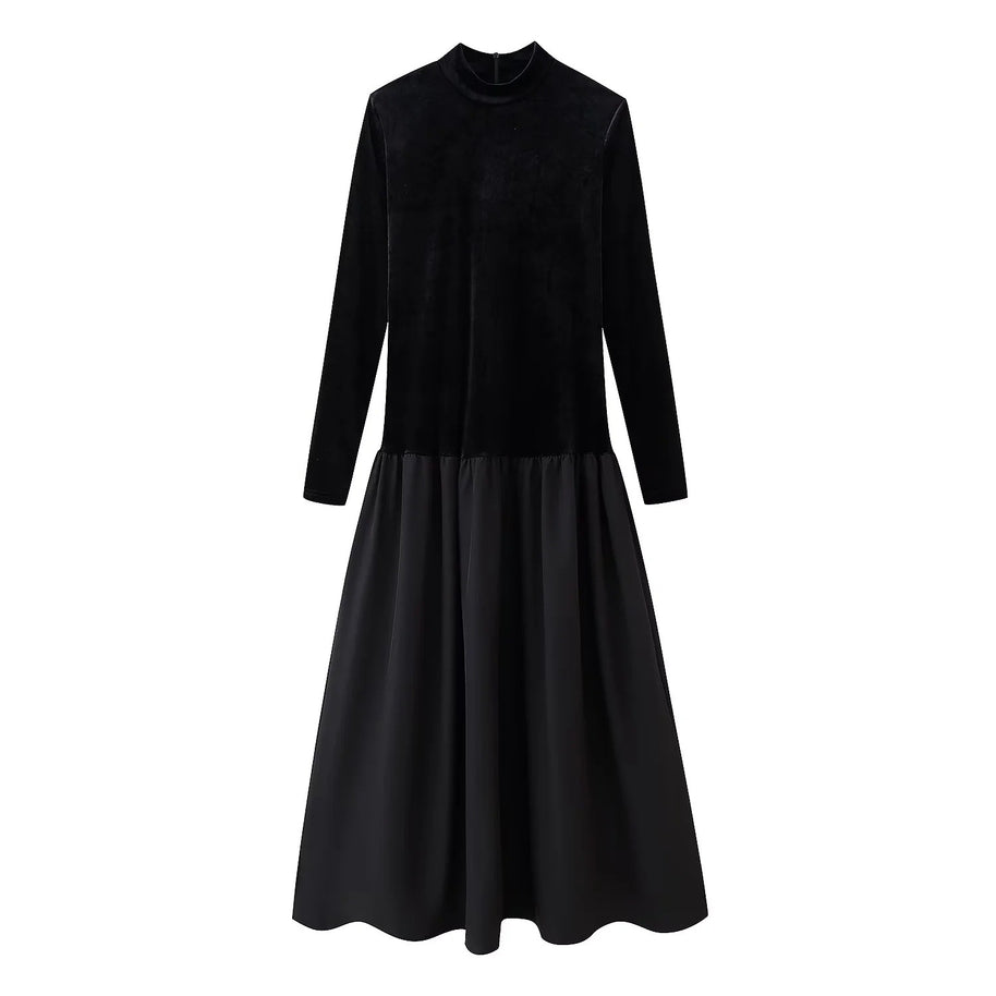 Damen Eleganter Maxirock mit voluminösem Schnitt und luxuriösem Satin-Finish WW