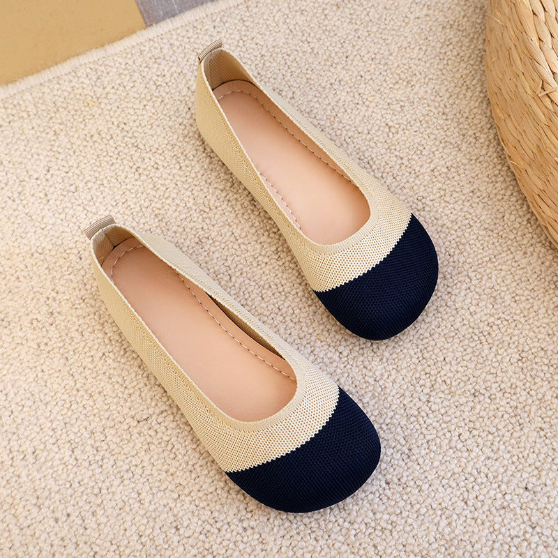 Damen atmungsaktive Ballerinas mit flexiblem Obermaterial WW