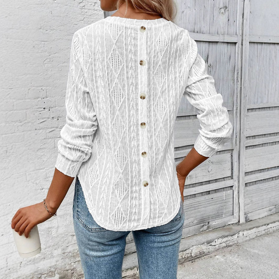 Damen Strickpullover mit strukturiertem Design WW