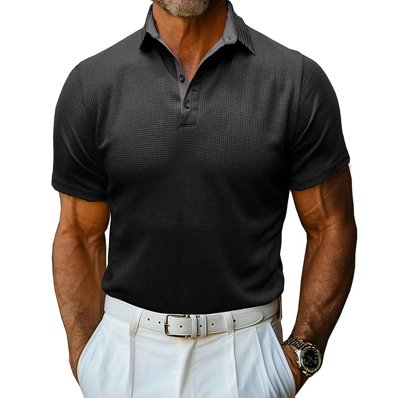 Herren Sportliches Poloshirt mit atmungsaktiven Mesh-Eigenschaften und elegantem Kragen WW