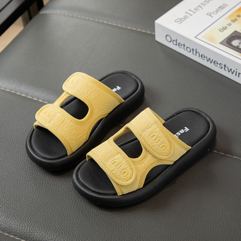 Damen verstellbare Riemen Slide Sandalen WW