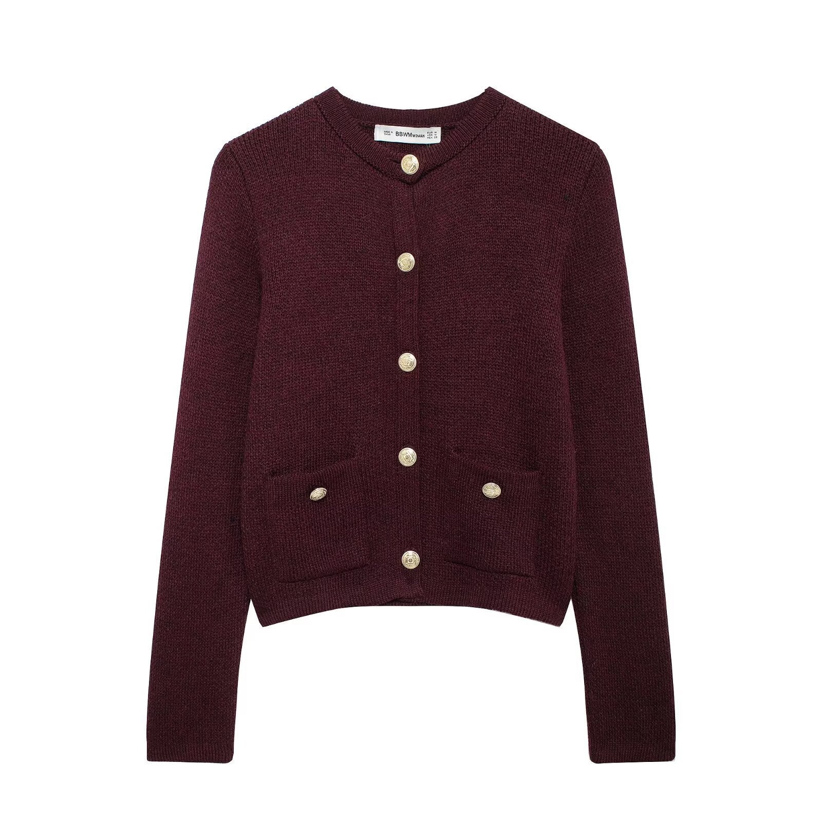 Damen Strickjacke mit eleganten Knopfdetails und praktischen Taschen WW