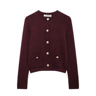 Damen Strickjacke mit eleganten Knopfdetails und praktischen Taschen WW