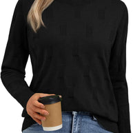 Damen Strickpullover mit strukturiertem Muster und lässigem Schnitt WW