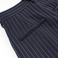 Damen weite Hochbund-Hose mit eleganten Streifen WW