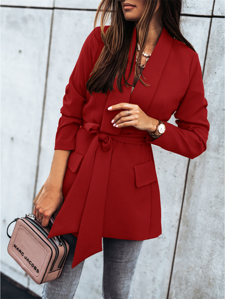 Damen Trenchcoat mit tailliertem Schnitt und praktischen Taschen WW