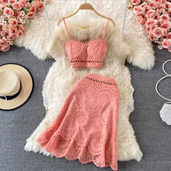 WW | Top and skirt with ruffles