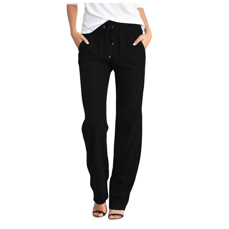Damen Bequeme Freizeithose mit elastischem Bund und praktischen Seitentaschen WW