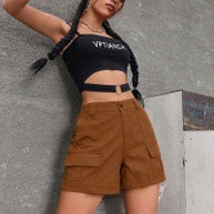 Damen Cargo-Shorts mit praktischen Seitentaschen und bequemer Passform WW