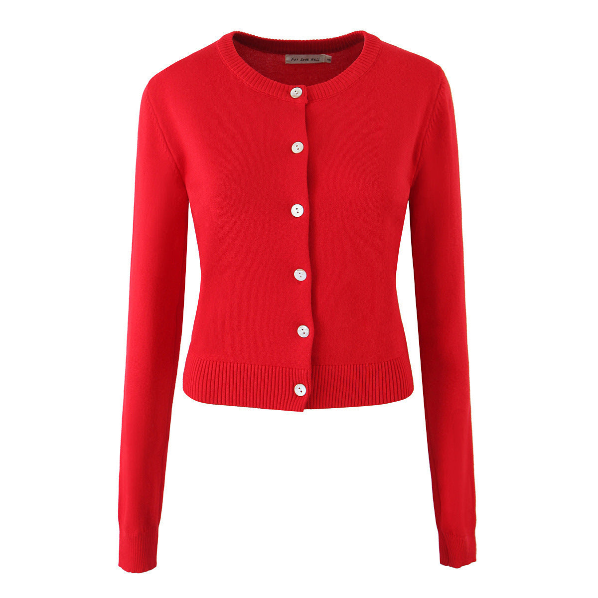 Damen Strickjacke mit eleganten Knöpfen und figurfreundlichem Schnitt WW