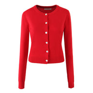 Damen Strickjacke mit eleganten Knöpfen und figurfreundlichem Schnitt WW