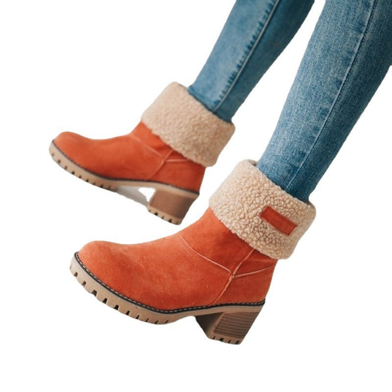 Damen Bequeme Stiefeletten mit wärmendem Futter WW