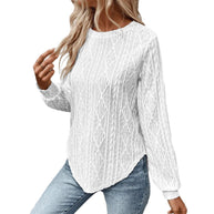 Damen Strickpullover mit strukturiertem Design WW