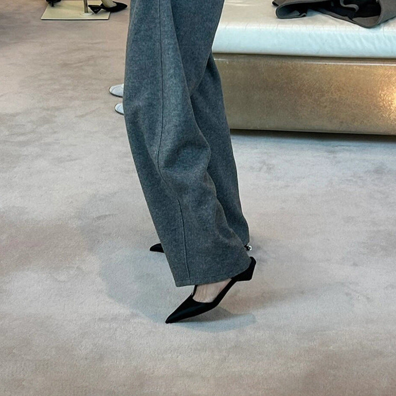 Damen Slingback Pumps mit elegantem Faltendesign und modischem Schnitt WW