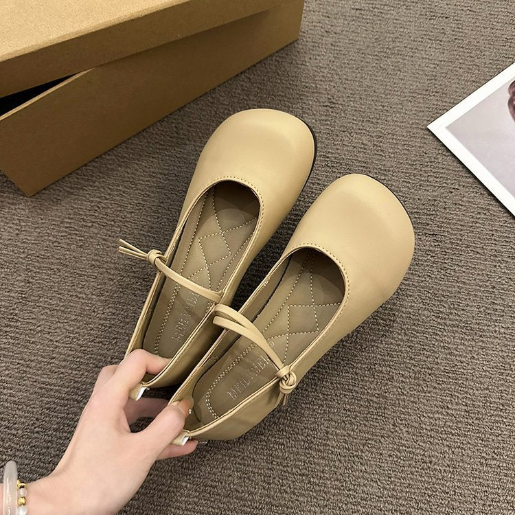 Damen Ballerinas mit elegantem Riemchen und flexiblem Innenfutter W&W