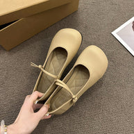 Damen Ballerinas mit elegantem Riemchen und flexiblem Innenfutter W&W
