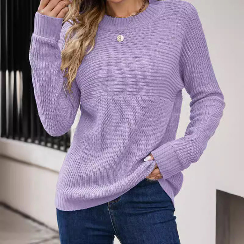 Damen Strickpullover mit lässigem Schnitt und feiner Struktur WW