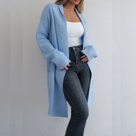 Damen Strickcardigan mit offenem Schnitt und lässigem Design WW
