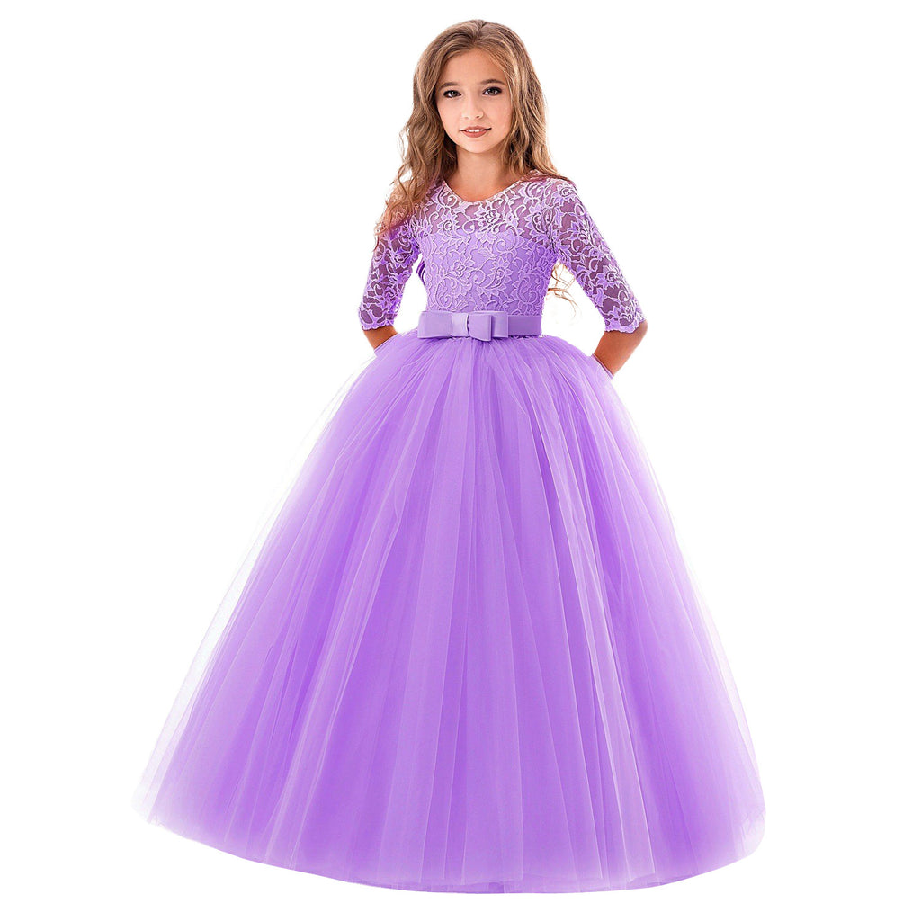Damen Prinzessinnenkleid mit Spitzenoberteil und Tüllrock WW
