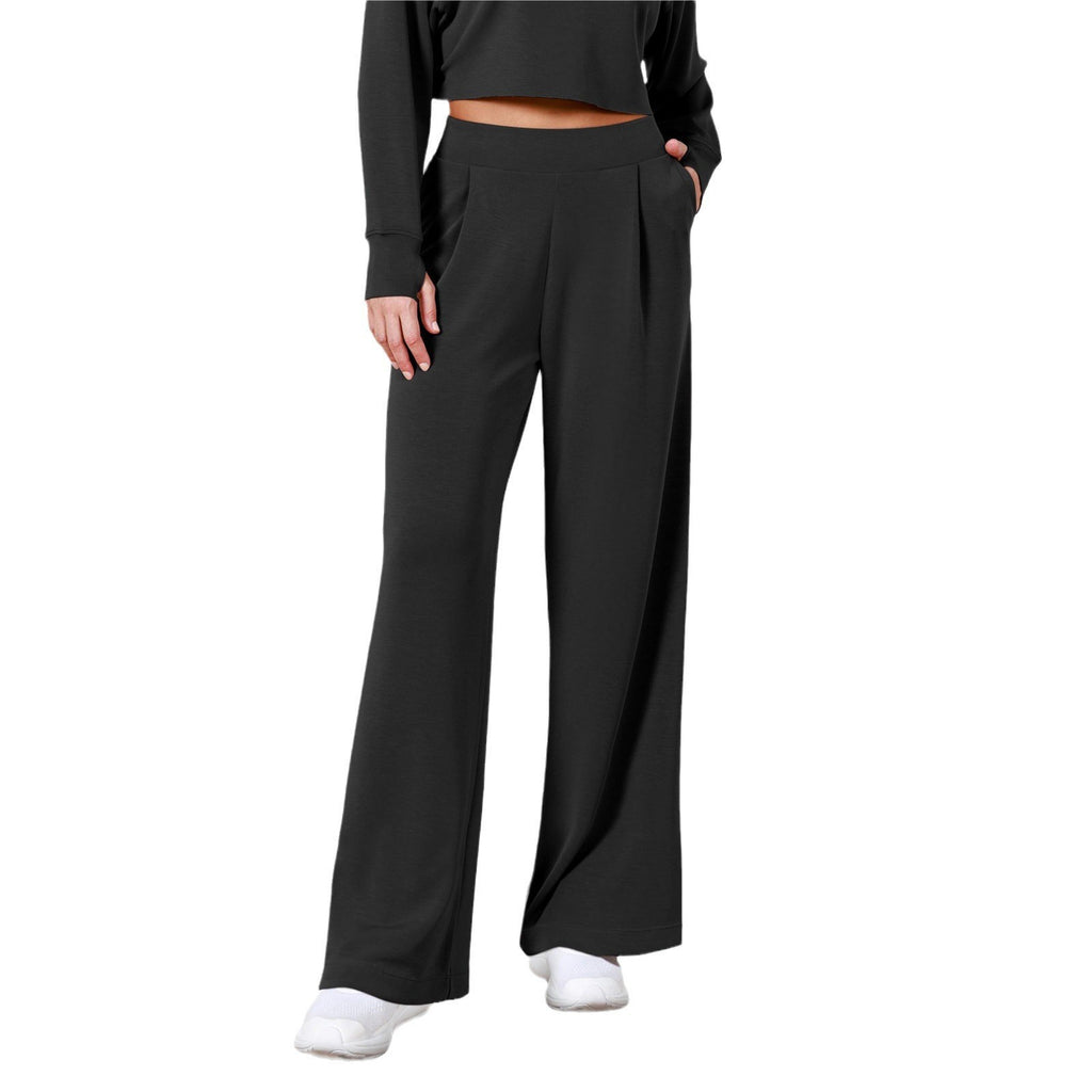 Damen Weit geschnittene Lounge-Hose mit komfortablem Bund und praktischen Taschen WW