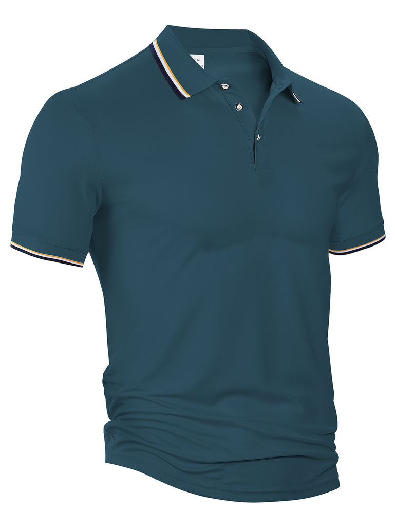 Herren sportliches Poloshirt mit atmungsaktiven Eigenschaften und modernem Schnitt WW