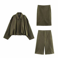 Damen lässige Bomberjacke mit drei-dimensionalem Effekt und hohem Kragen WW