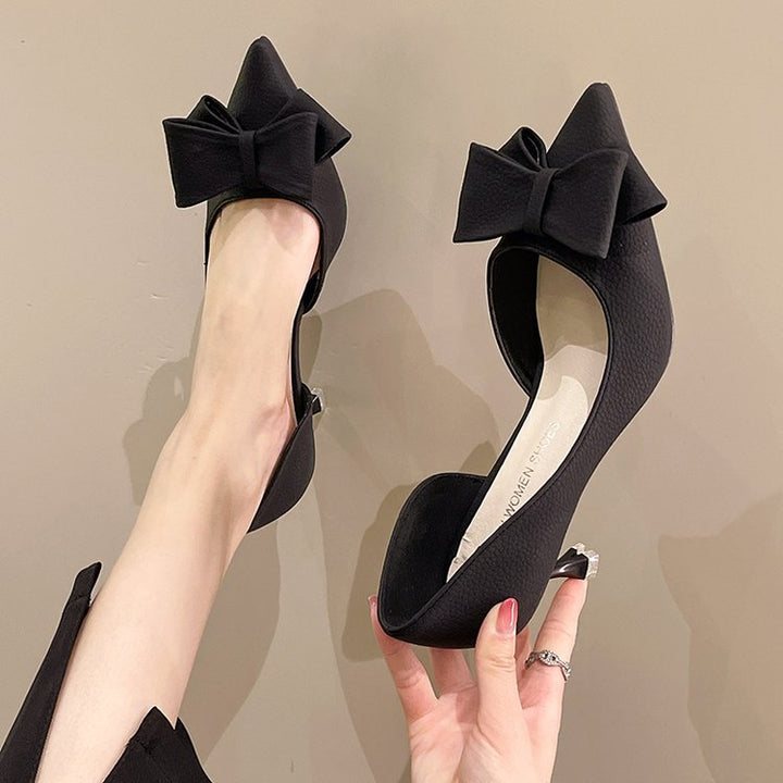 Damen elegante Pumps mit dekorativem Schleifen-Detail W&W Mode