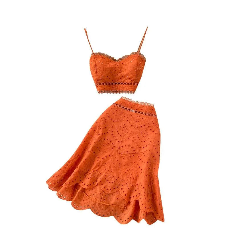WW | Top and skirt with ruffles