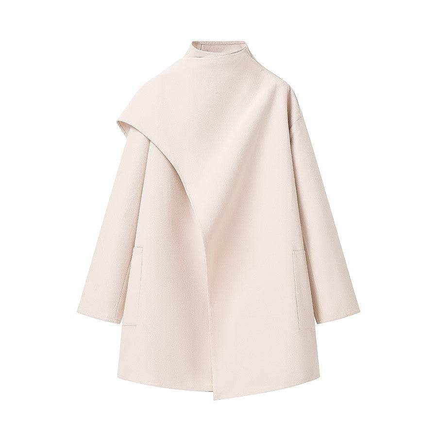 WW | Stehkragen Cape-Stil Mantel