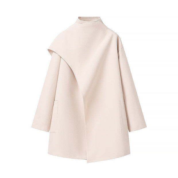 WW | Stehkragen Cape-Stil Mantel