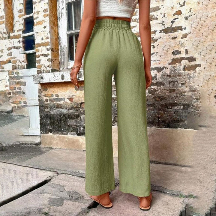 W&W Mode | Farbige Luftige Sommerhosen Damen Mit Weitem Bein Für Frauen