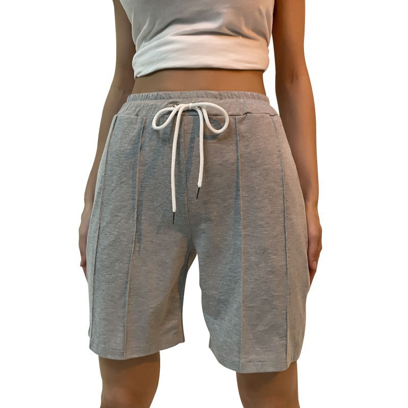 Damen Baumwoll-Shorts mit elastischem Bund und praktischen Taschen WW