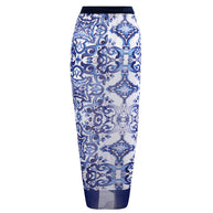 Damen Strandpareo mit elegantem floralen Design und verstellbarem Bindegürtel WW