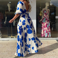 WW | Elegantes bedrucktes Kleid in modischer Passform