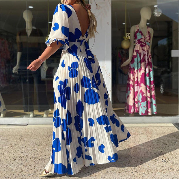 WW | Elegantes bedrucktes Kleid in modischer Passform