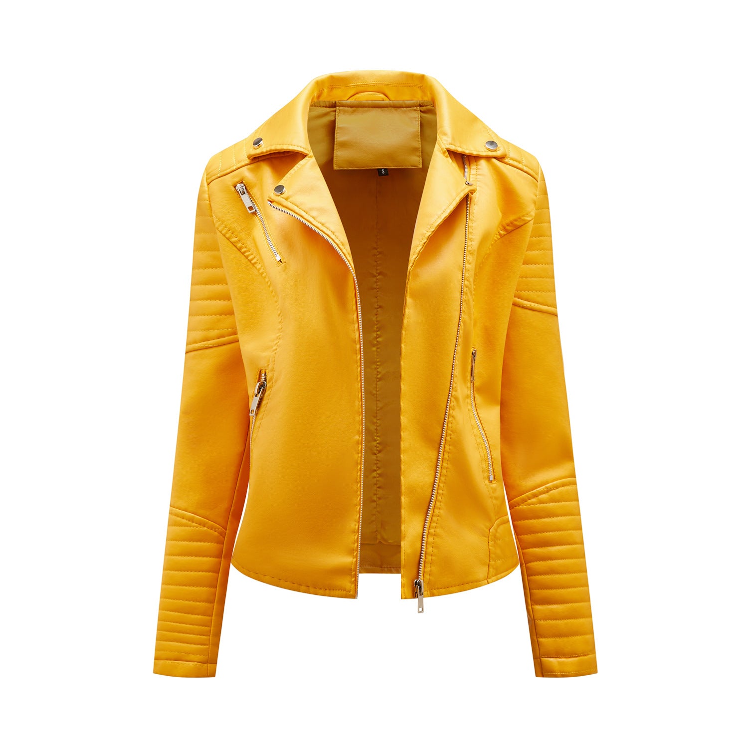 Damen Bikerjacke mit modischen Steppdetails und asymmetrischem Reißverschluss WW