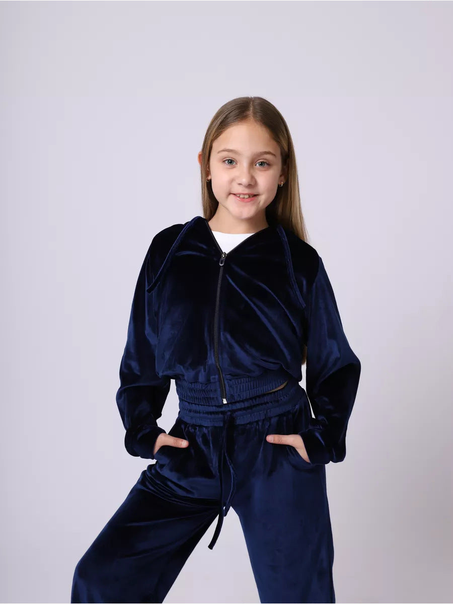 Damen Sportliches Fleece-Trainingsjacken-Set WW