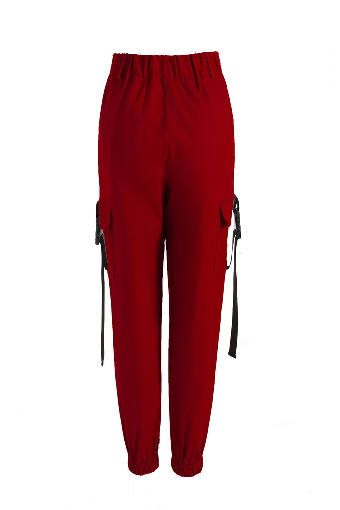 Damen Cargo-Hose mit elastischem Bund und praktischen Taschen WW