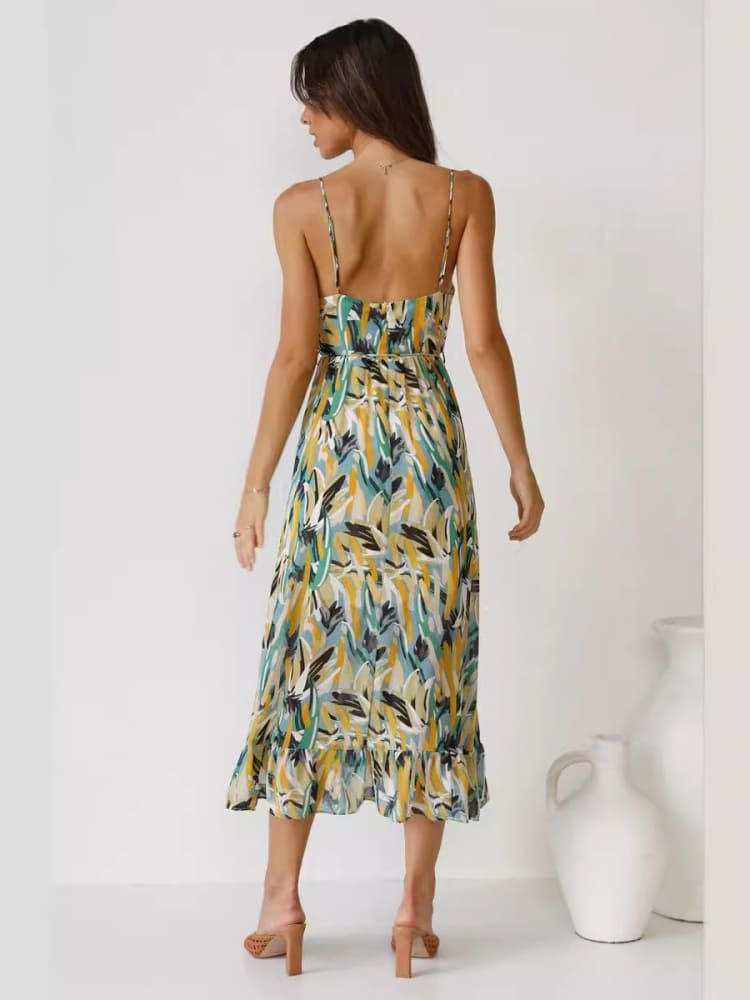 W&W Mode | Damenkleid Mit Blumenmuster Und Rüschen