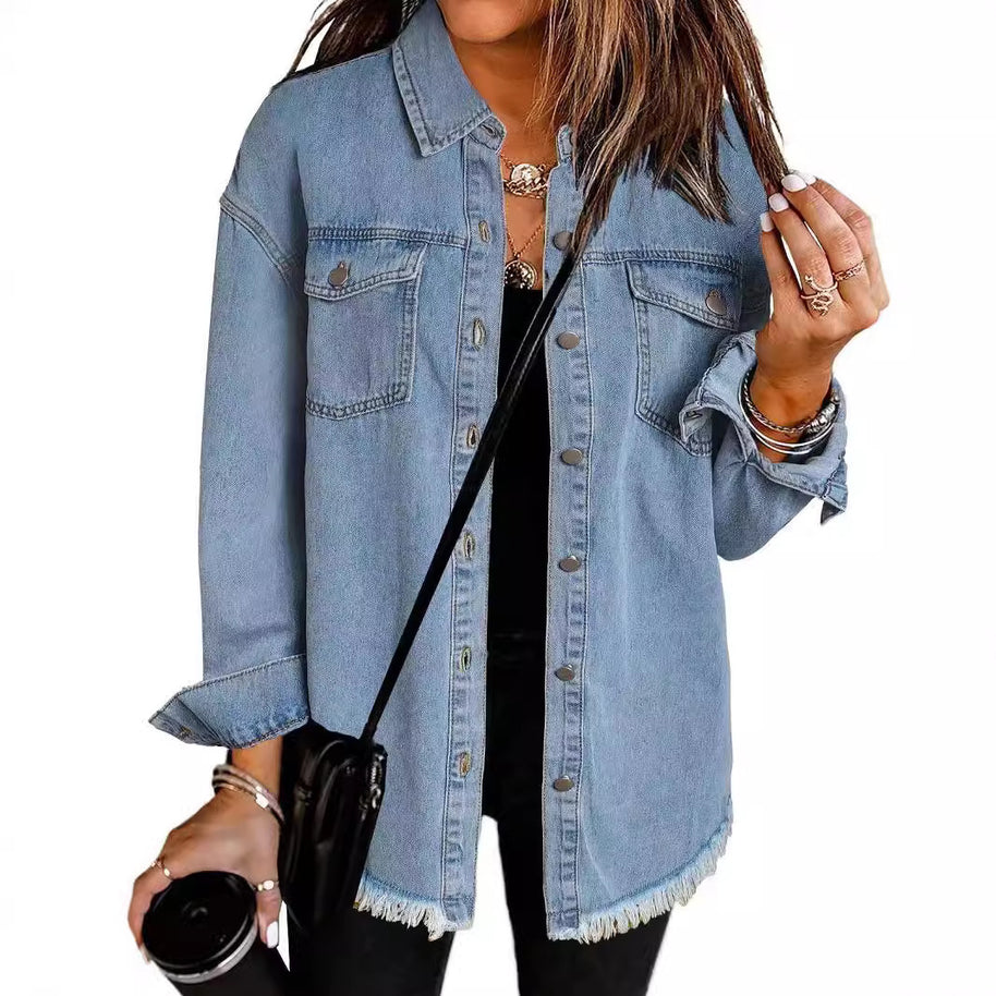 Femme Destroyed Denim Westernjacke WW