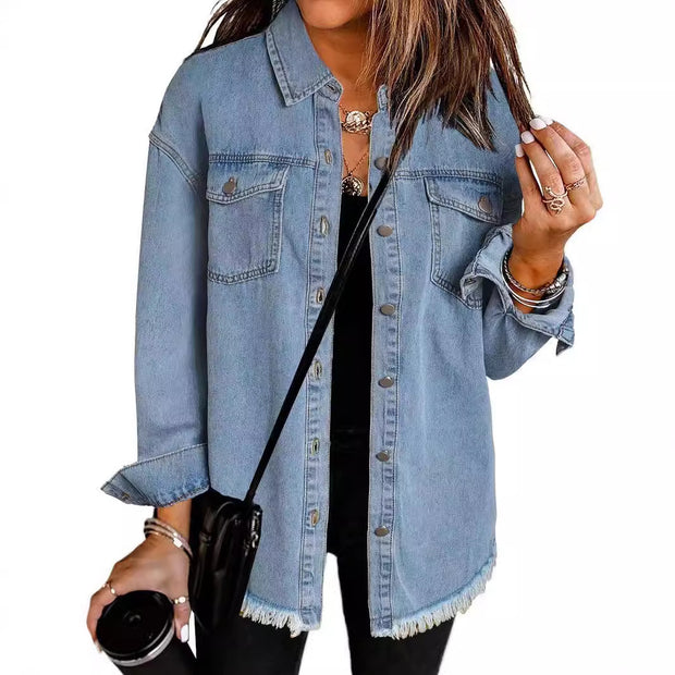 Femme Destroyed Denim Westernjacke WW