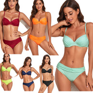 Damen Bikini-Set mit raffiniertem Push-Up-Oberteil und hochwertigem Bund WW