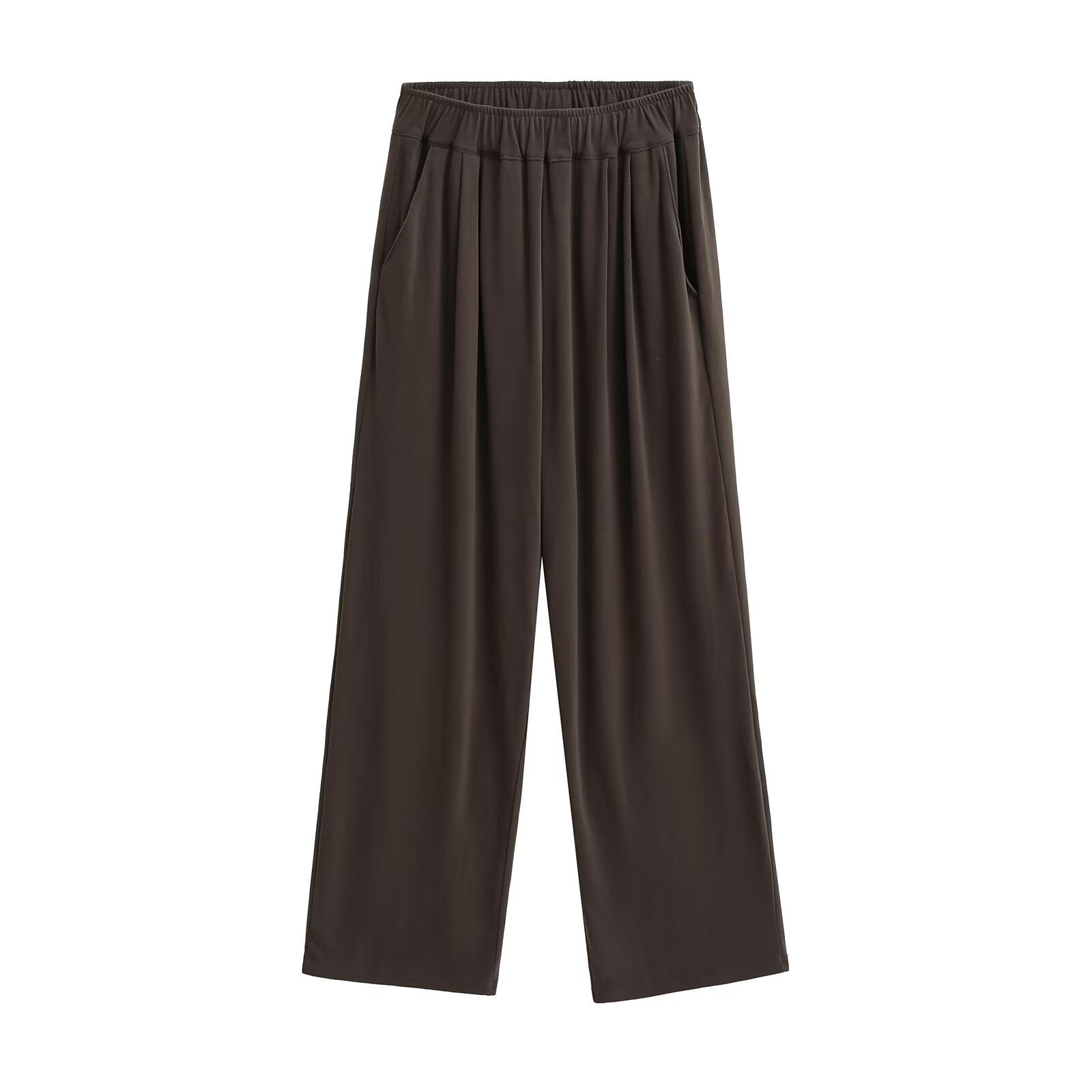 Damen Weite Chino-Hose mit elastischem Bund WW