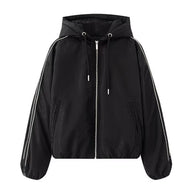 Damen sportliche Übergangsjacke mit hohem Kragen und praktischen Taschen WW