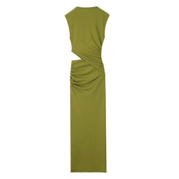 Damen Maxikleid mit elegantem Wickeldesign und raffinierten Raffungselementen WW