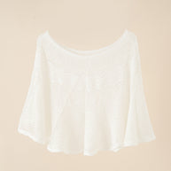 Damen luftiger Strickponcho im modernen Design WW