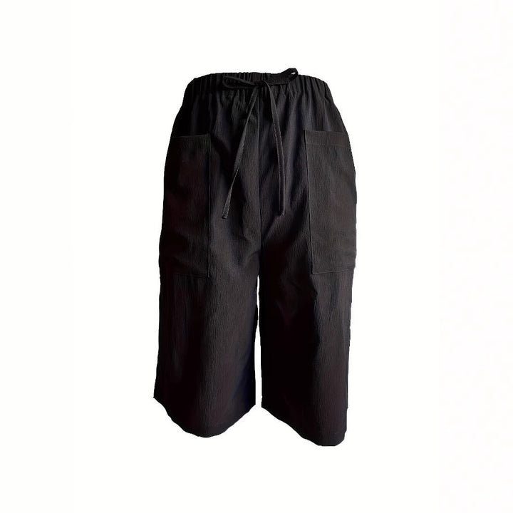 Damen lässige Culotte-Shorts mit elastischem Bund und praktischen Seitentaschen W&W Mode