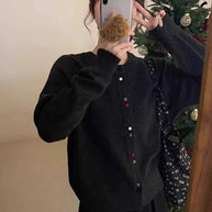 Damen Strickjacke mit dekorativen Knopfakzenten und weichem Material WW