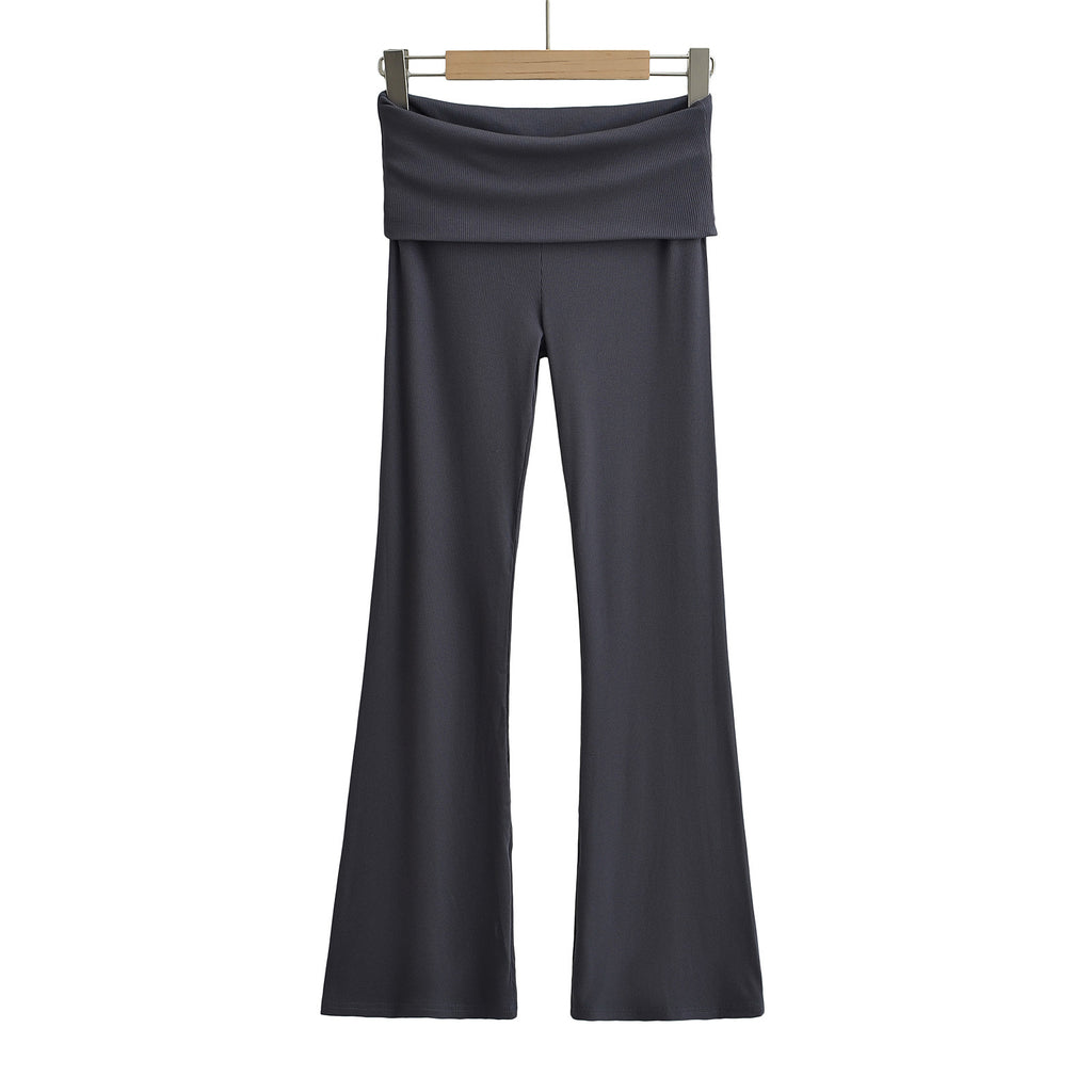Damen Flared Yoga-Hose mit hohem Bund und elastischem Komfort WW